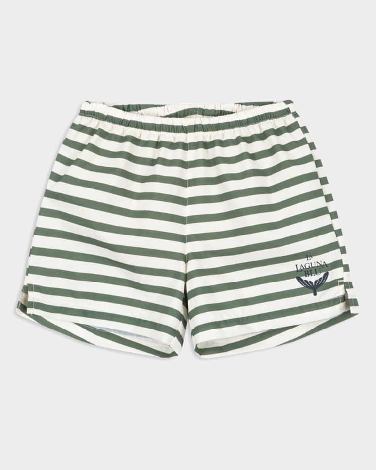 Boy's Asnou Striped Swim Shorts, Size 18M-10 by KONGES SLOJD