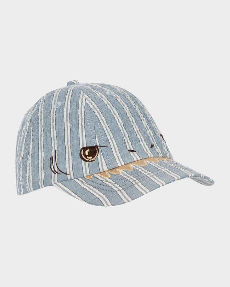 Boy's Elliot Shark Baseball Cap, Size 12M-8 by KONGES SLOJD