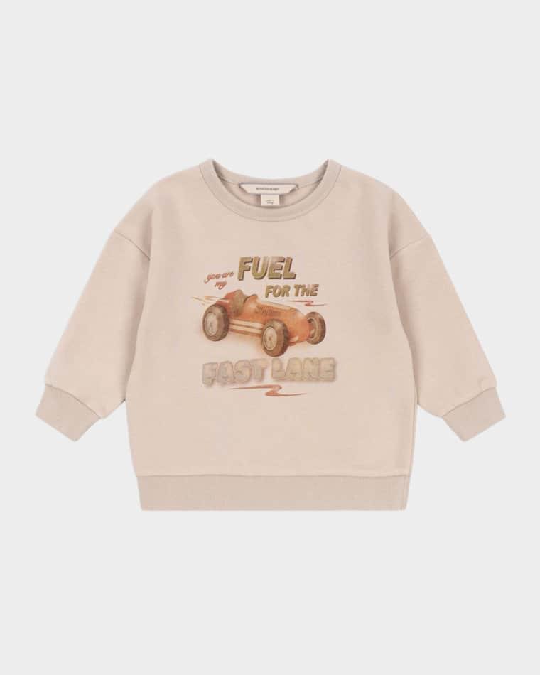 Boy's Lou Fast Lane Sweatshirt, Size 12M-6 by KONGES SLOJD