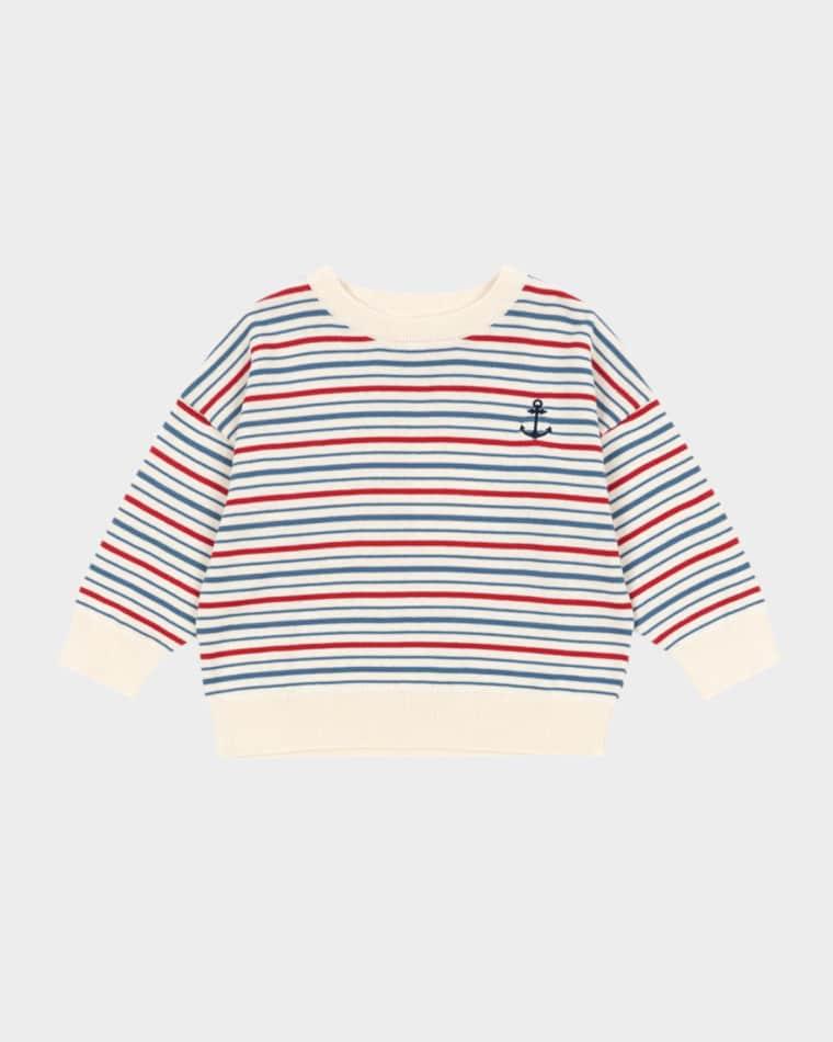 Boy's Manis Organic Cotton Knit Sweater, Size 12M-8 by KONGES SLOJD