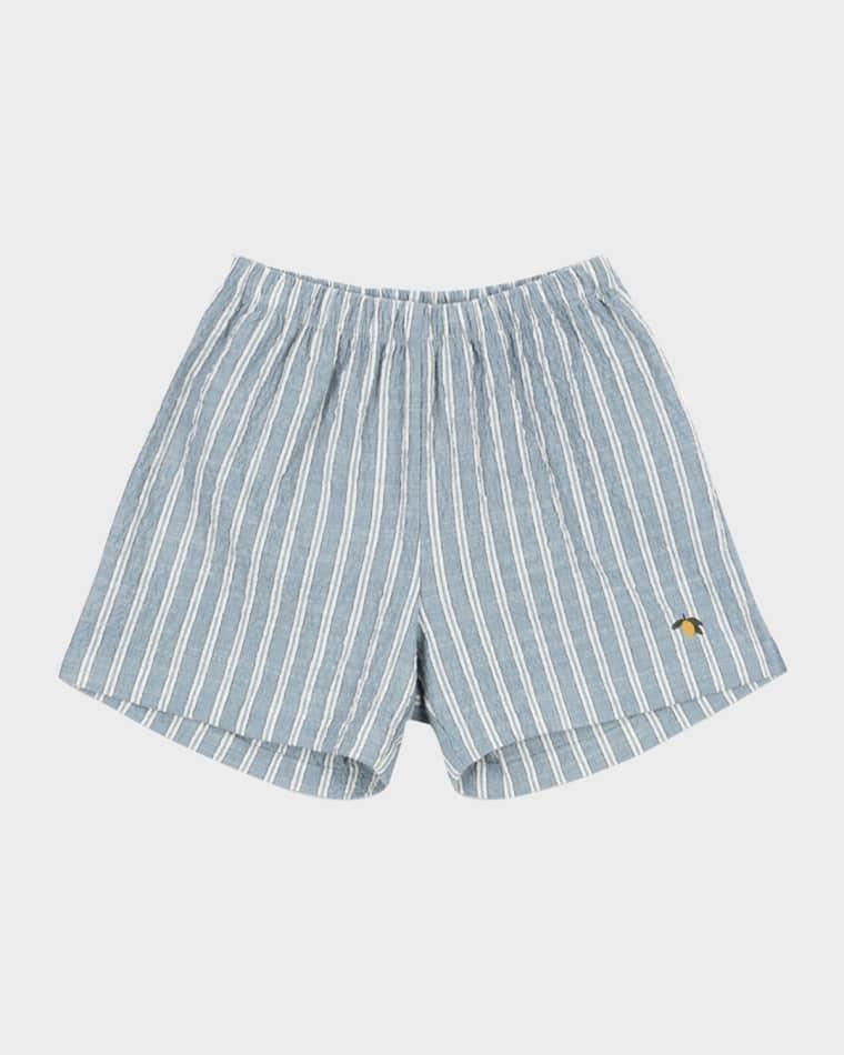 Girl's Elliot Striped Seersucker Cotton Shorts by KONGES SLOJD