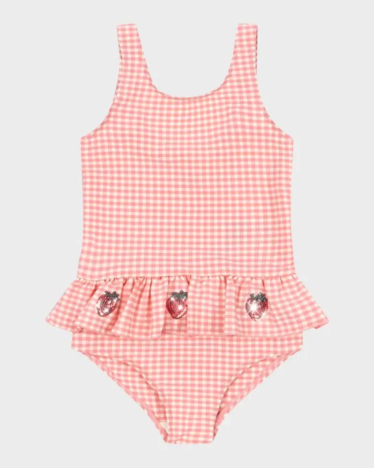 Girl's Etta Skirted Swimsuit, Size 6M-8 by KONGES SLOJD