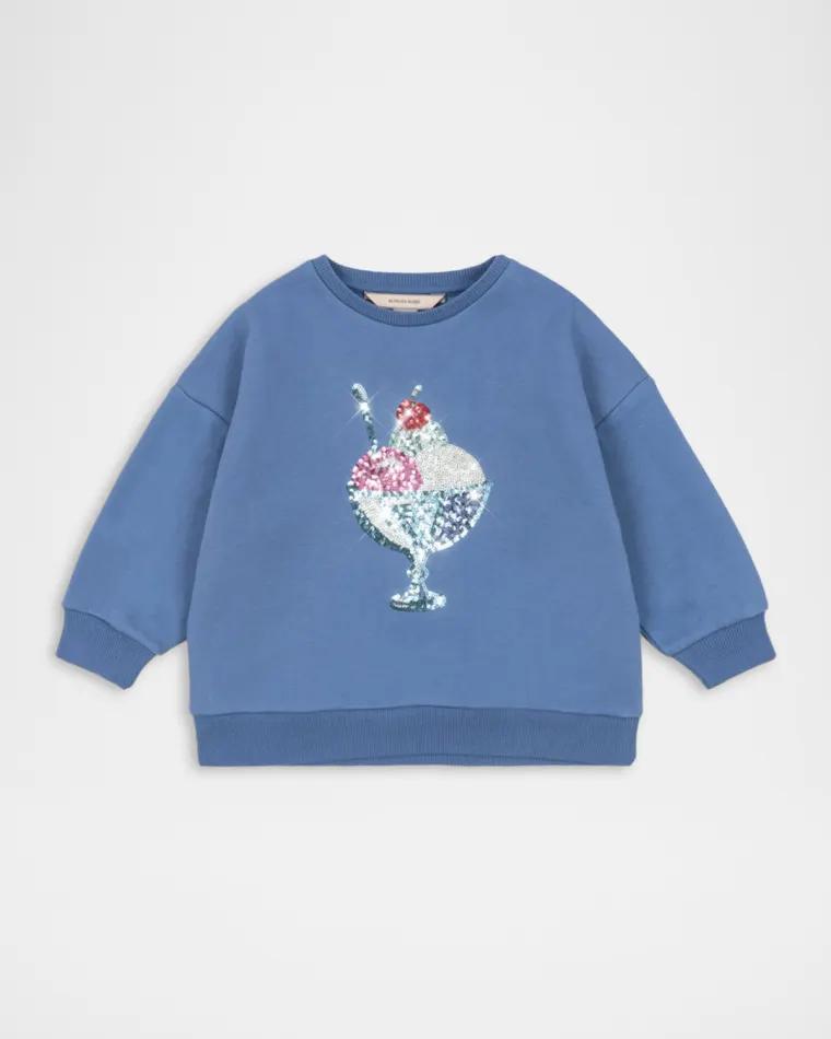 Girl's Loumilla Sequined Sweater, Size 18M-8 by KONGES SLOJD