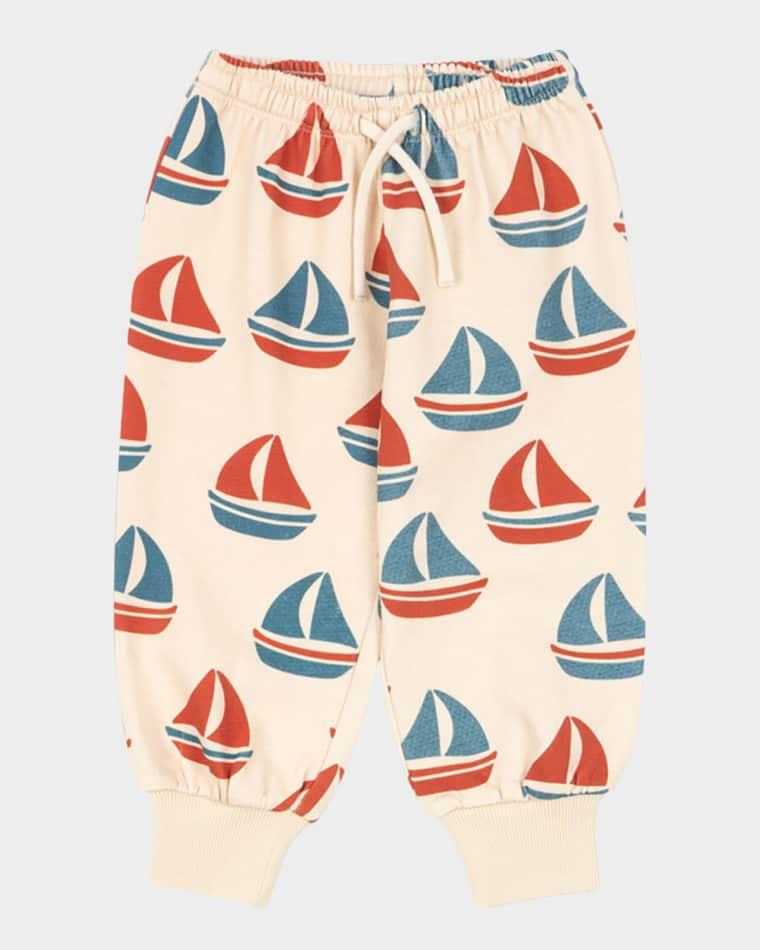 Girl's Loupy Lou Printed Cotton Sweatpants, Size 6M-6 by KONGES SLOJD