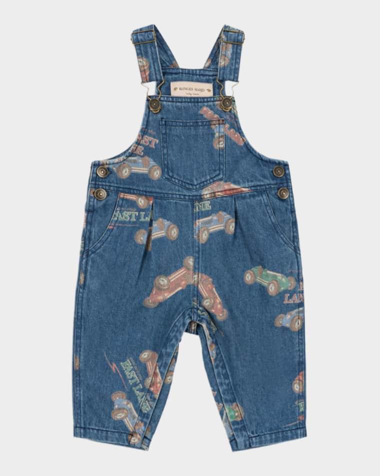 Girl's Magot Organic Cotton Overalls, Size 12M-4 by KONGES SLOJD