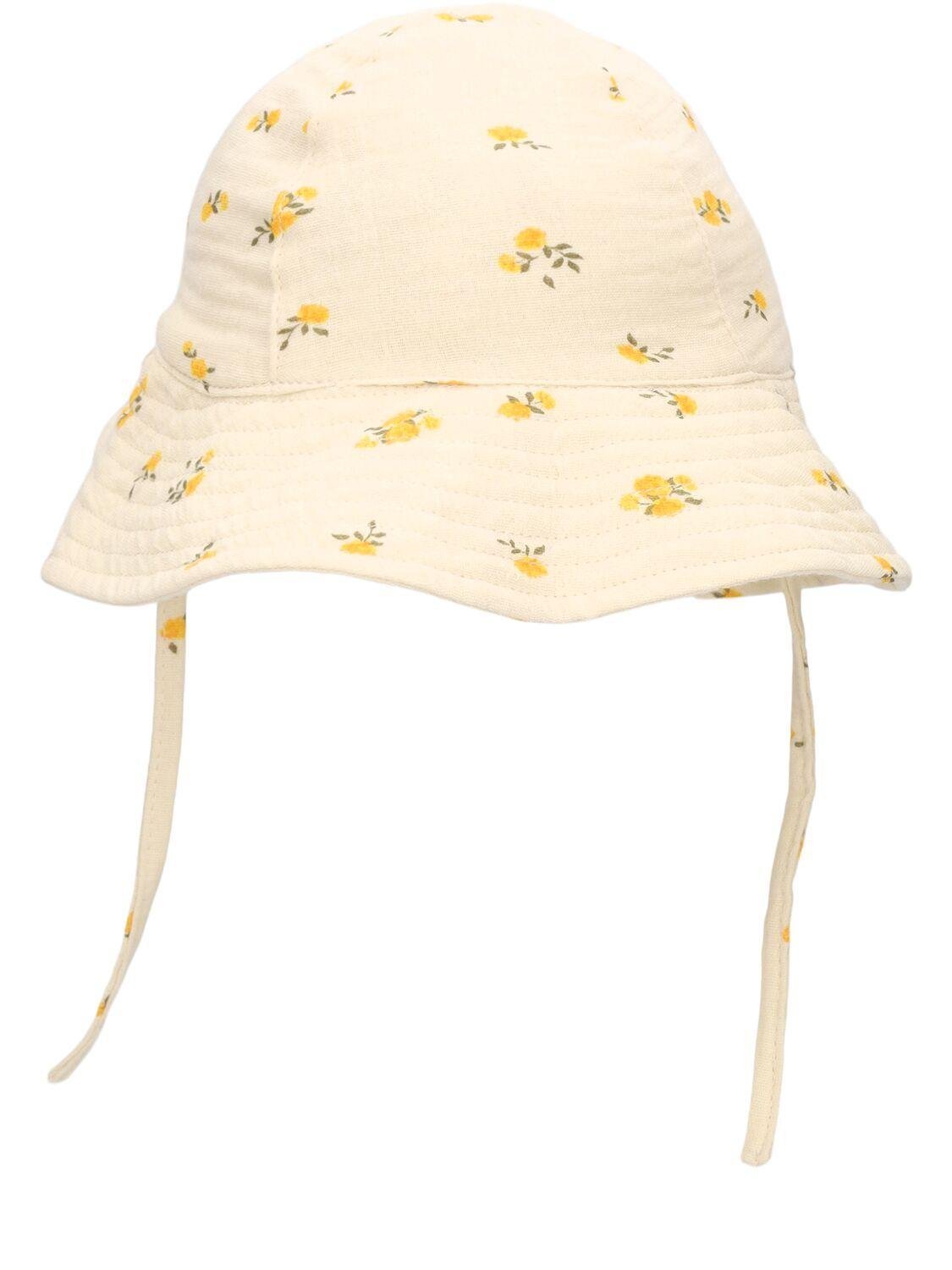 Organic Cotton Muslin Sun Hat by KONGES SLOJD
