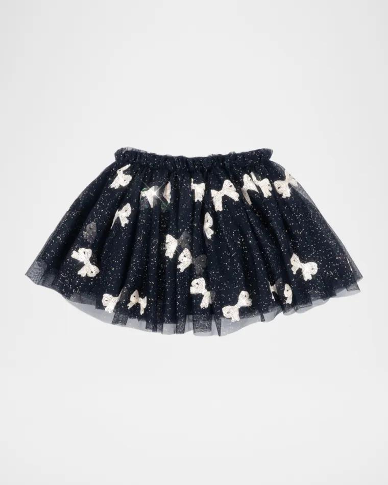 Yvonne Sequined Tulle Mini Skirt, Size 18M-8 by KONGES SLOJD