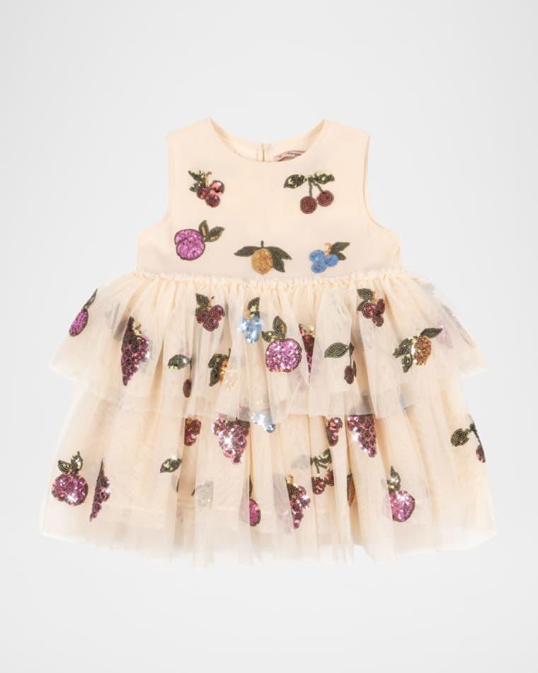 Yvonne Tiered Sequin Fairy Dress, Size 12M-10 by KONGES SLOJD