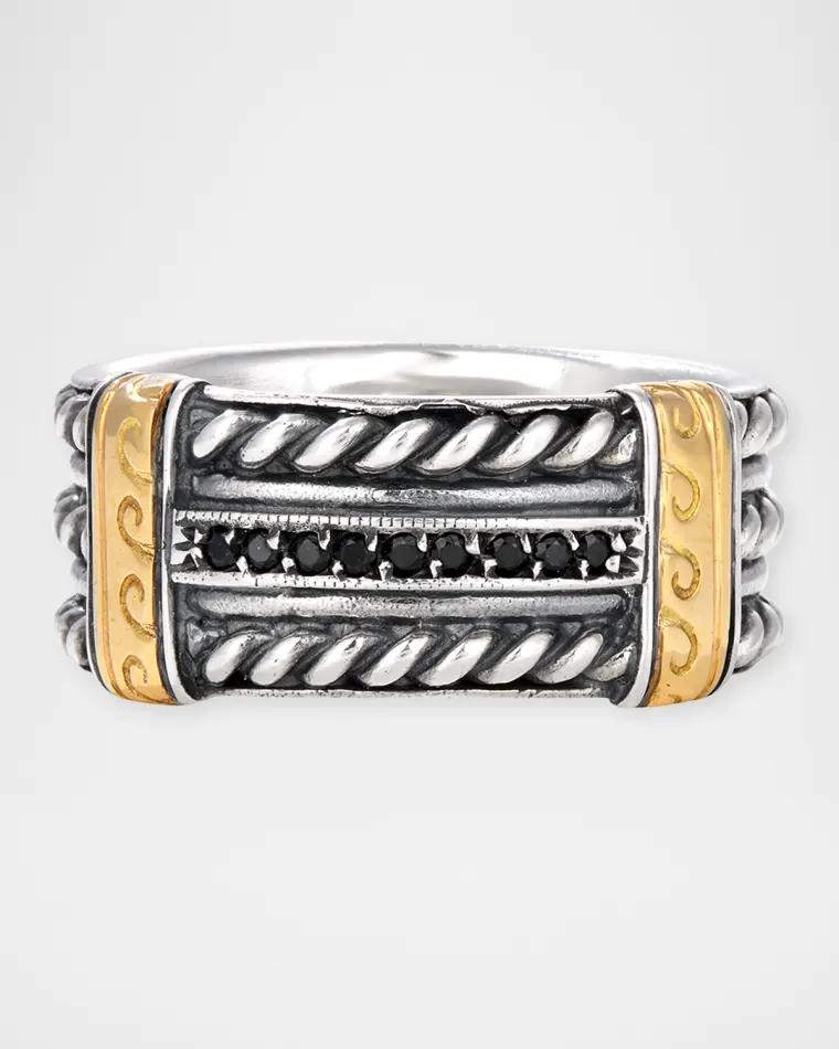 Men's Hydra Spinel Band Ring by KONSTANTINO