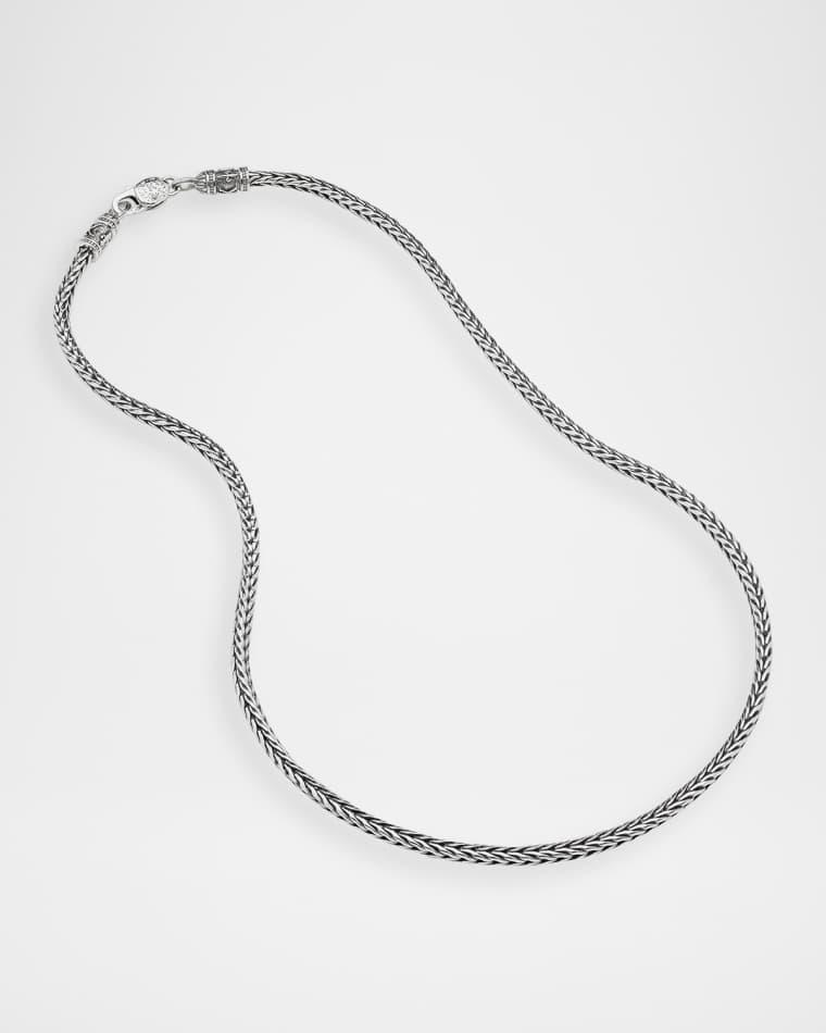 Men's Sterling Silver Wheat Chain Necklace by KONSTANTINO