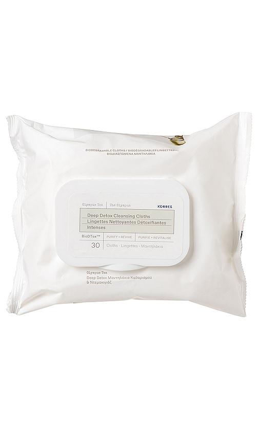 Korres Olympus Tea Deep Detox Cleansing Cloths in Beauty by KORRES
