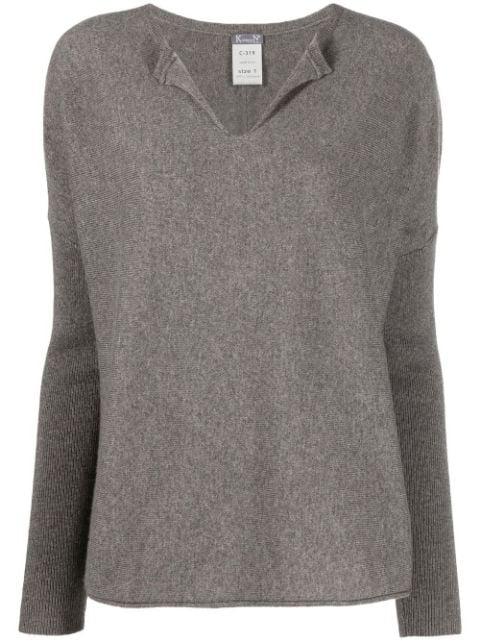 V-neck cashmere knitted top by KRISTENSEN DU NORD