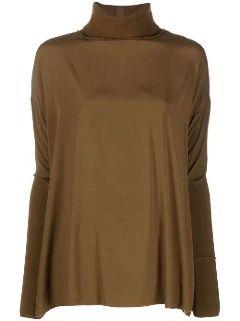 draped silk jumper by KRISTENSEN DU NORD
