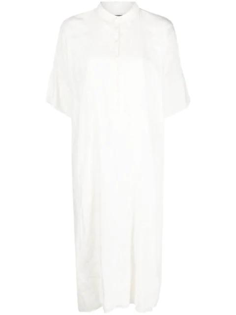 silk midi shirt dress by KRISTENSEN DU NORD