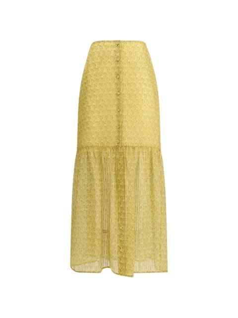 Leonine maxi skirt by KRISTINA TI