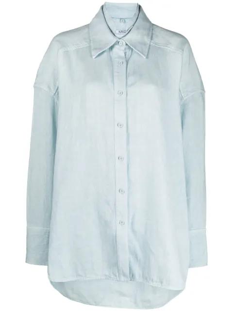 long-sleeve classic-collar shirt by KRIZIA