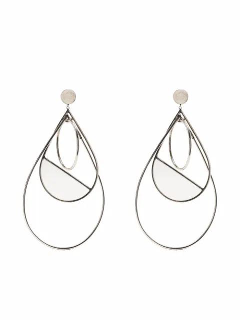oversized drop earrings by KRIZIA