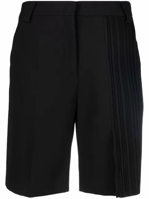 pleat-panelled tailored shorts by KRIZIA