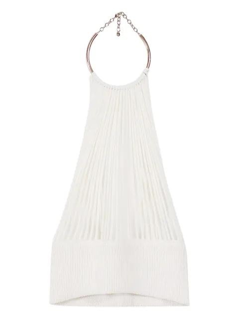 ring halterneck top by KRIZIA