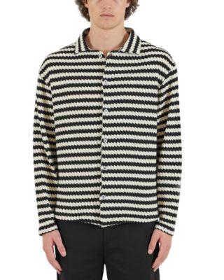 Chevron Jacquard Cardigan Sweater by KROST