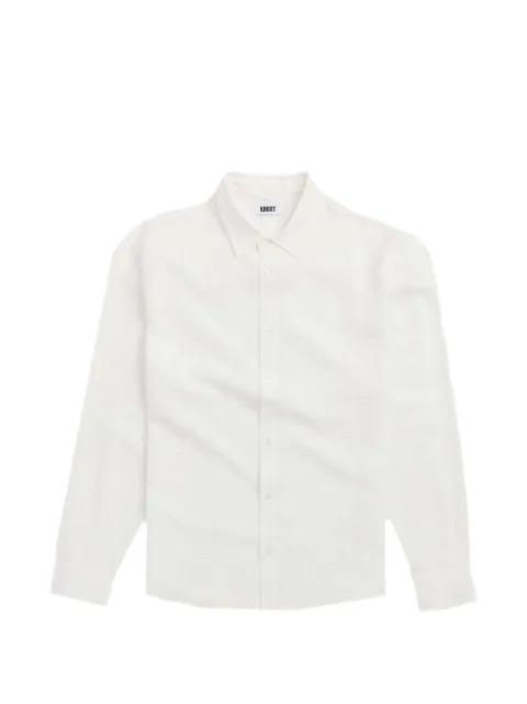 Jordan wrinkle-texture striped shirt by KROST