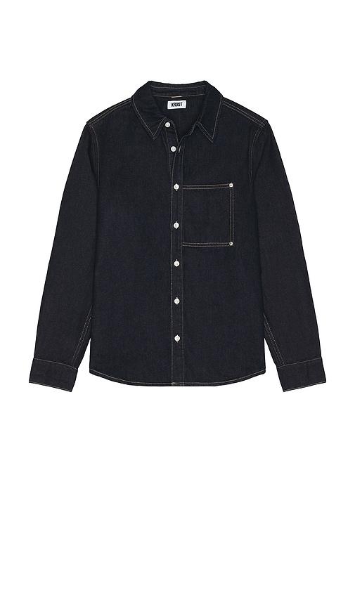 KROST Indigo Denim Rivet Shirt in Blue by KROST