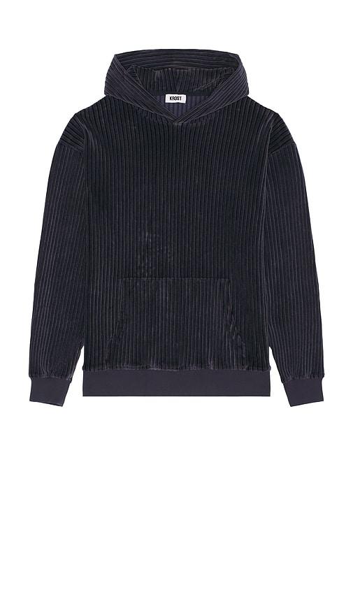 KROST Magma Velour Hoodie in Blue by KROST