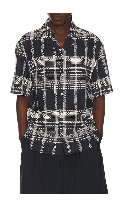 KROST Plaid Dash Bowling Shirt in Navy by KROST