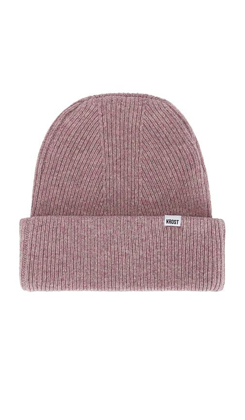 KROST Speckle Beanie in Mauve by KROST