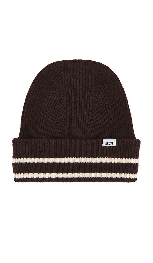 KROST Wool Beanie in Brown by KROST