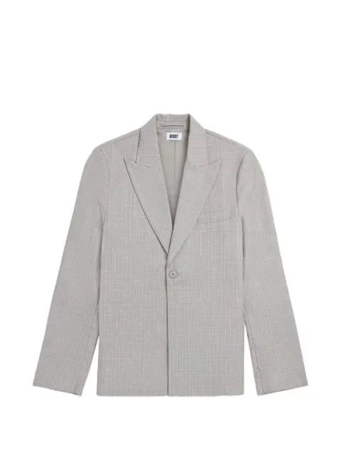 checked single-breasted blazer by KROST