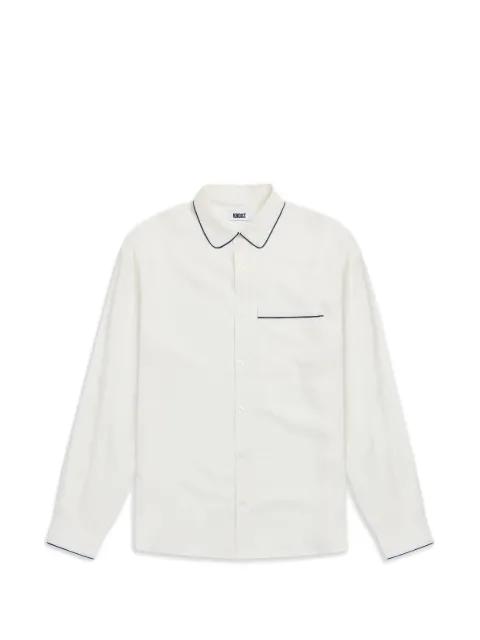 piping-detail chest-pocket shirt by KROST