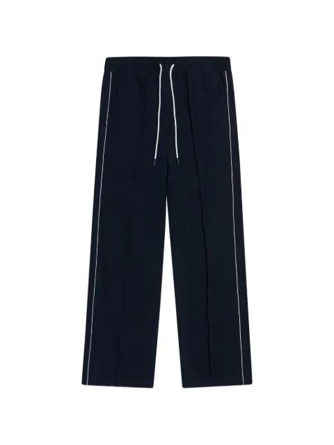 piping-detail trousers by KROST
