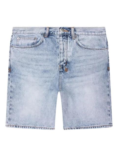 Anti K Bunker cross-stitch denim shorts by KSUBI