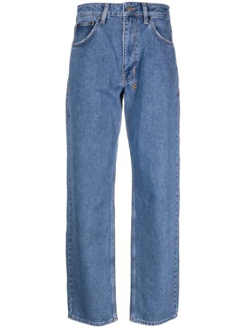Brooklyn Heritage mid-rise straight-leg jeans by KSUBI