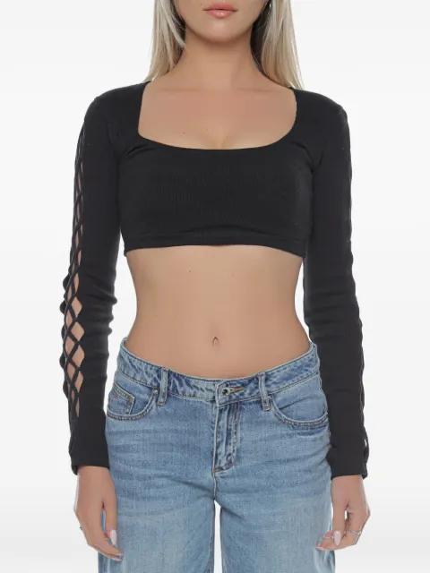 Fantasy lace-up top by KSUBI