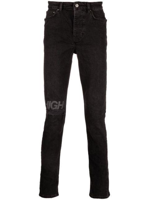 High print jeans by KSUBI