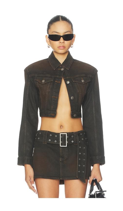 Ksubi Define Trucker Jacket in Brown by KSUBI