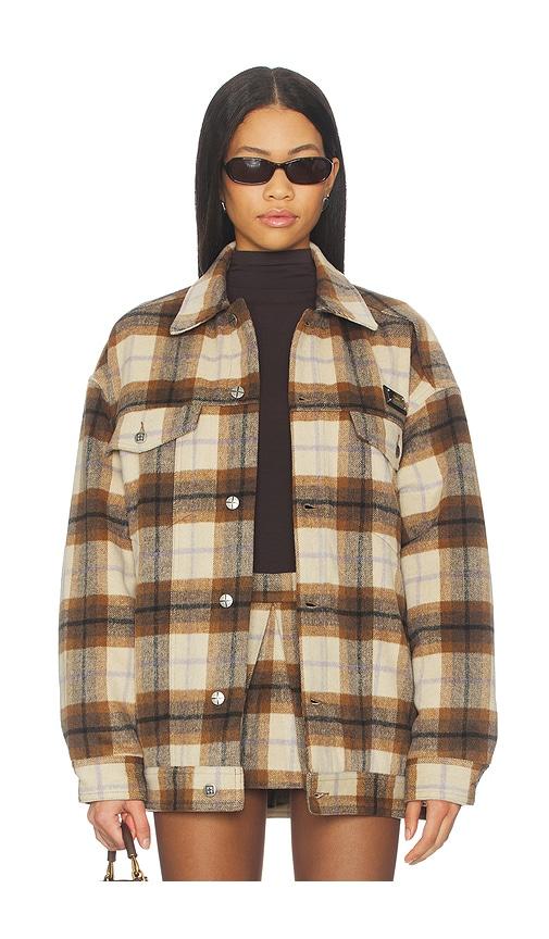 Ksubi Ksuper Trucker Jacket in Brown by KSUBI