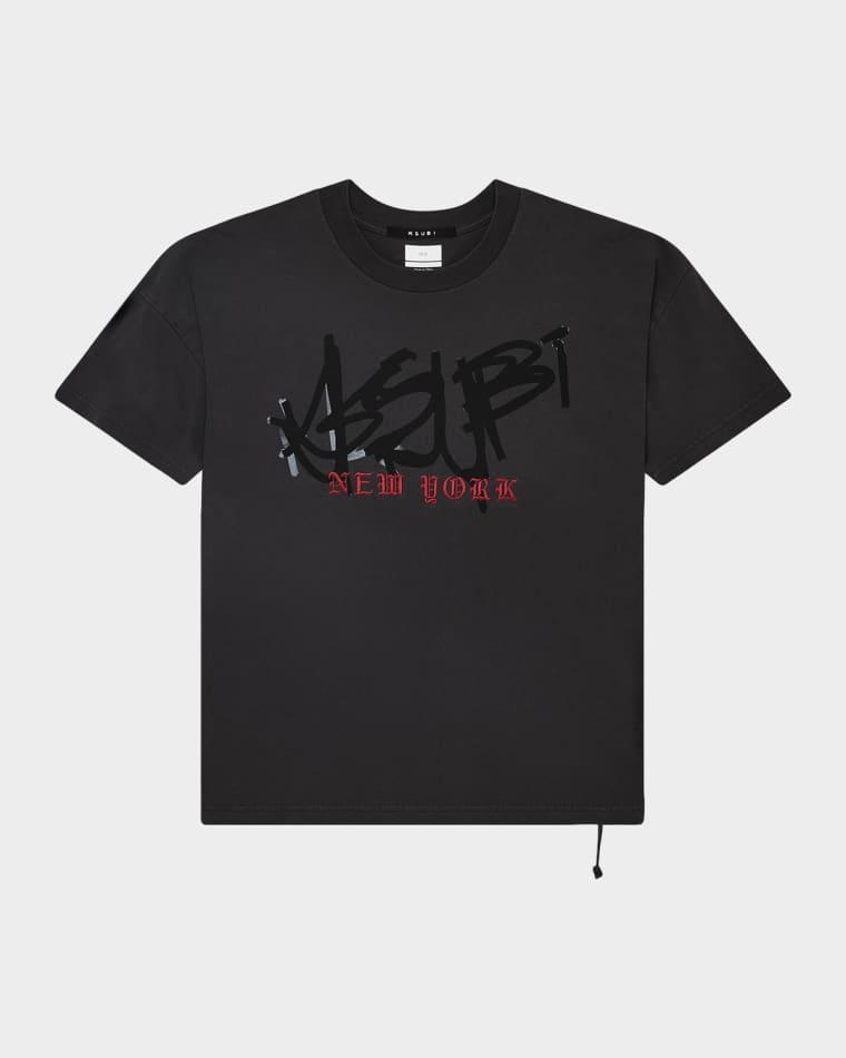 Men's Graff Ekcess Oversized Cotton Logo T-Shirt by KSUBI
