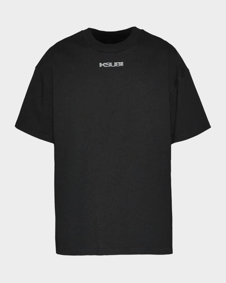 Men's Sott Ekcess Logo Oversized Crewneck T-Shirt by KSUBI