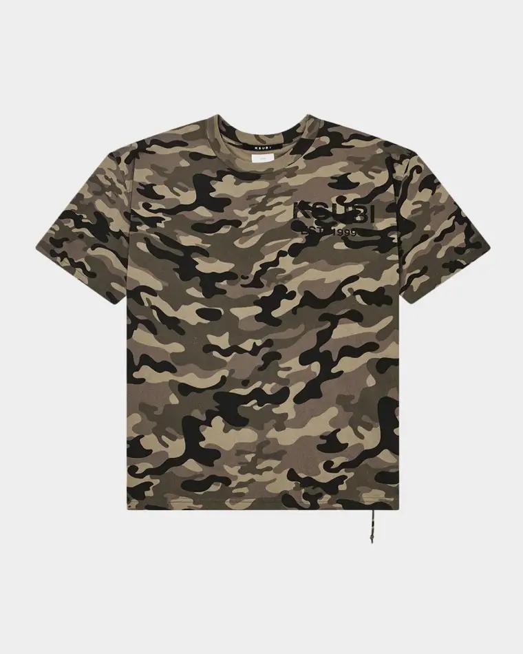 Men's State Halen Camouflage Oversized Logo T-Shirt by KSUBI