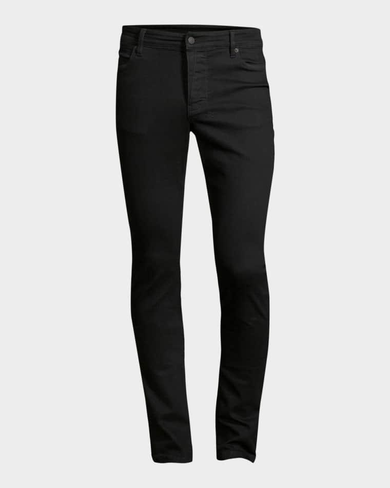 Men's Van Winkle Black Denim Skinny Jeans by KSUBI