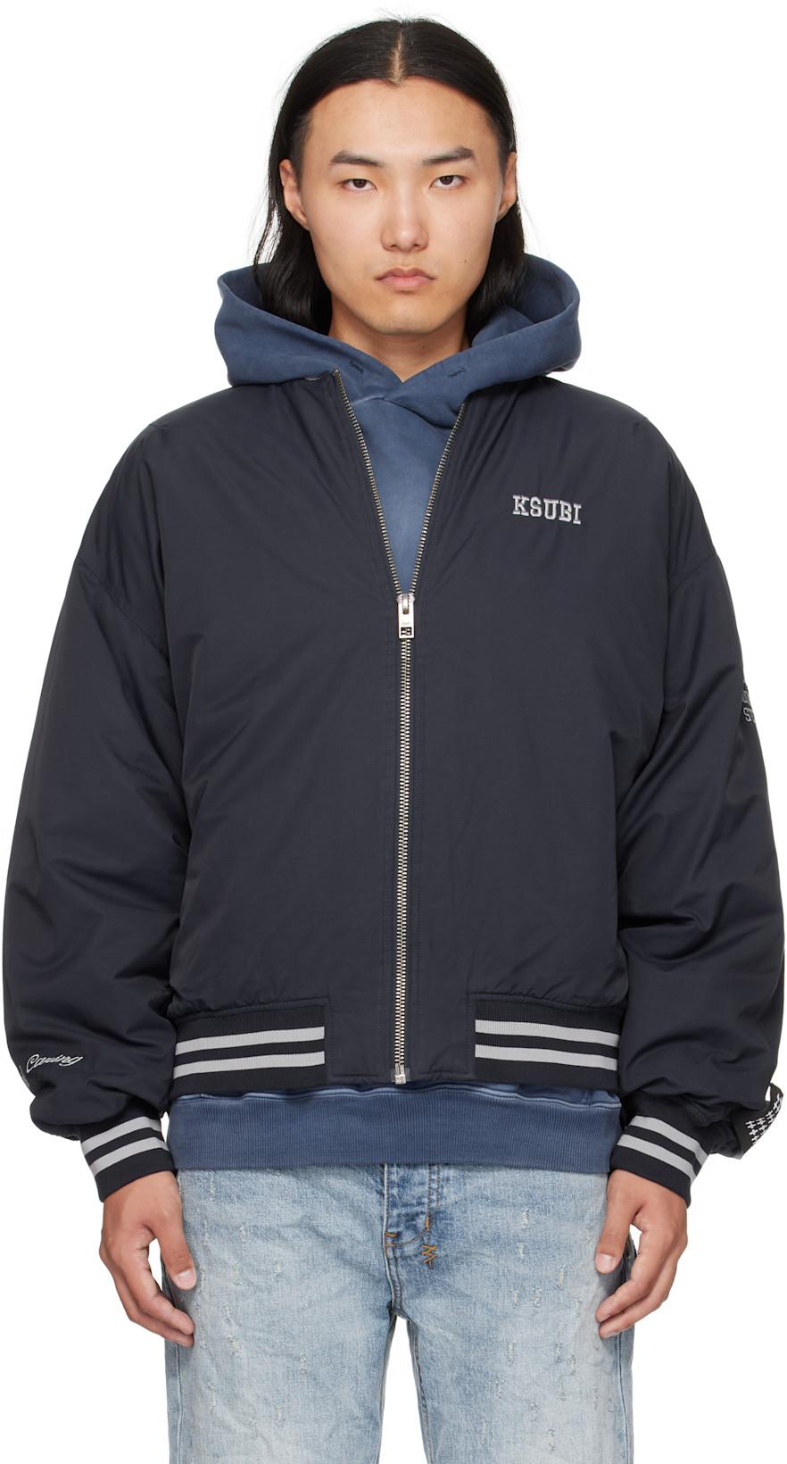Navy MA-1 Bomber Jacket by KSUBI