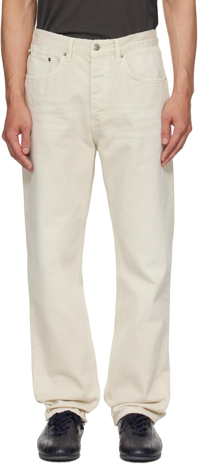 Off-White Anti K Ivory Jeans by KSUBI