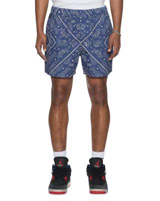 Paise 32.3" Patterned Broad Shorts by KSUBI