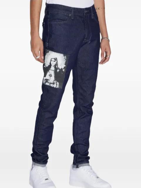Saint Jean patchwork straight-leg jeans by KSUBI