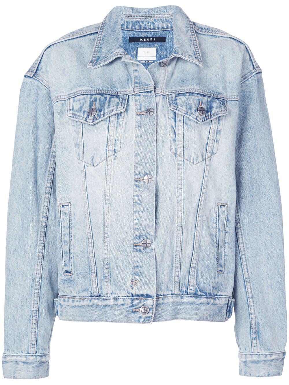 boxy fit stonewashed jacket by KSUBI
