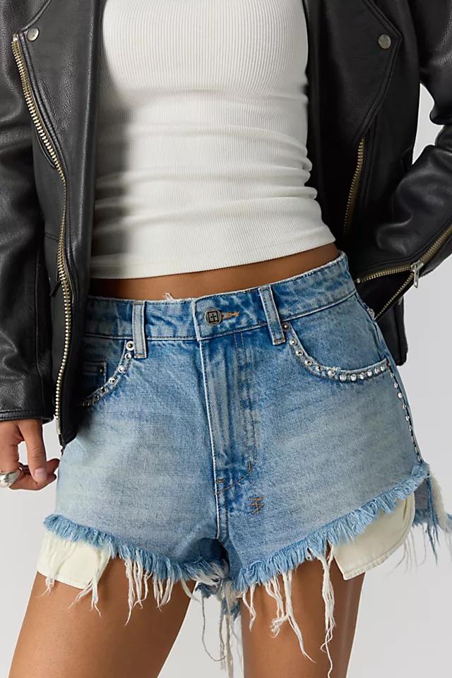 Ksubi Kut Off Krystal Denim Shorts by KSUBI | FREE PEOPLE