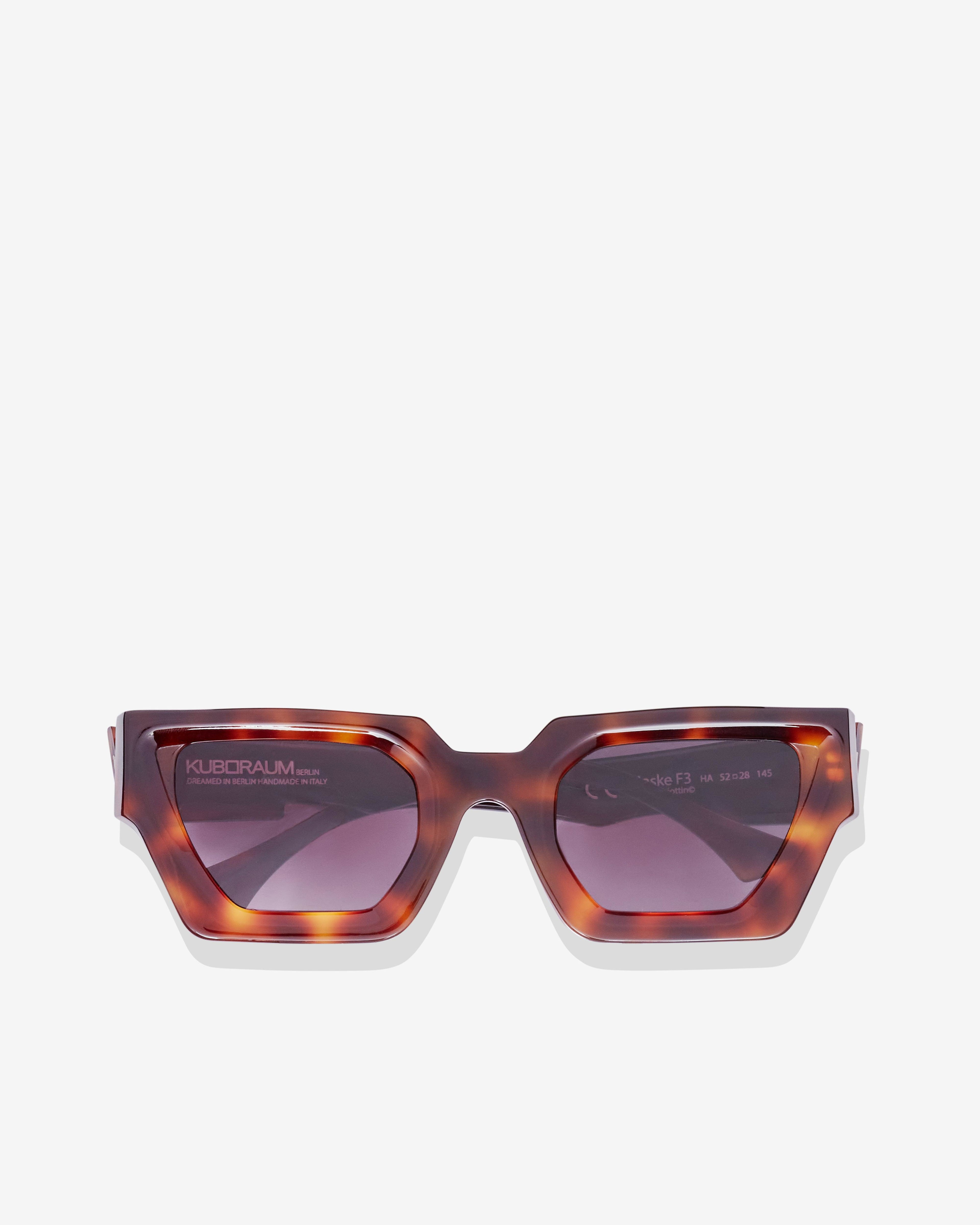 Kuboraum - Men’s F3 52 Sunglasses - (Havana) by KUBORAUM